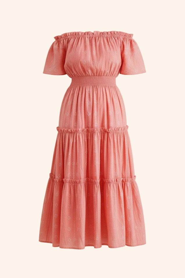 Flamingo Mulmul Midi in Pink